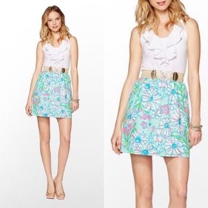 Lilly Pulitzer Ruffle Danita Dress Sandbar Blue